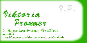 viktoria prommer business card